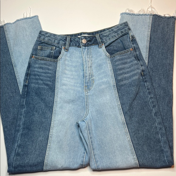 Pacsun Jeans women Eco Two-Tone '90s Boyfriend straight leg vintage‎ inspired 27 - Picture 5 of 13